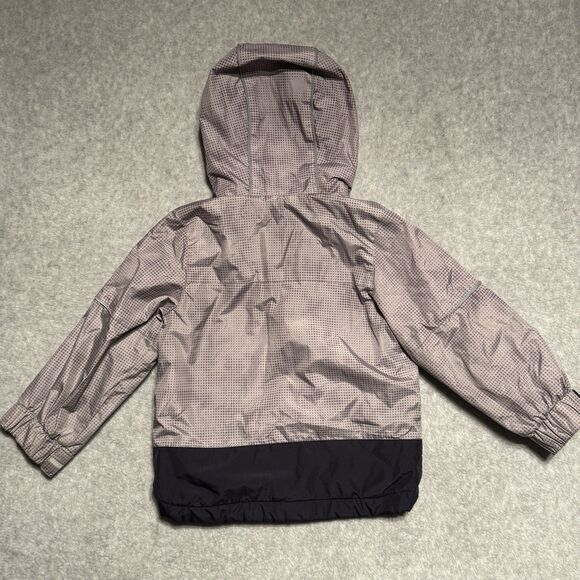 London Fog Lightweight Jacket Boys 3T Gray Lined Hooded Reflective Multiseason - Picture 10 of 16